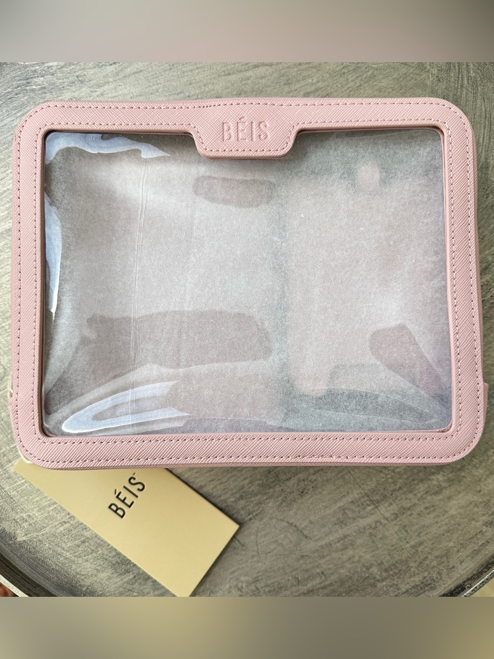 BEIS Pink Passport Luggage Tag & Zip Cube / Box Set - Picture 2 of 5